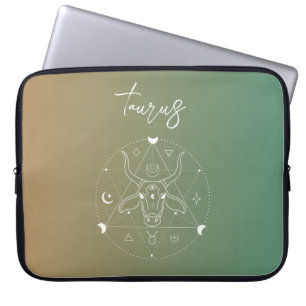 Taurus zodiac Horoskop Sternzeichen Laptopschutzhülle