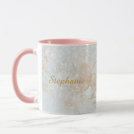 Taurus Zodiac Monogram Astrologie Glitzer Tasse