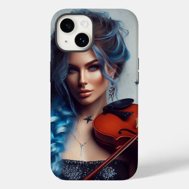 Taurus Zodiac Musician Violin Case-Mate iPhone Hülle (Rückseite)