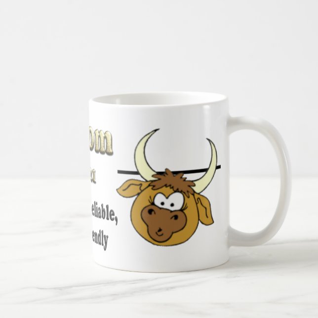 Taurus Zodiac Muttertagskaffee Tasse (Rechts)