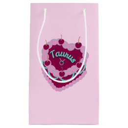 Taurus Zodiac Pastel Heart Birthday Cake Kleine Geschenktüte
