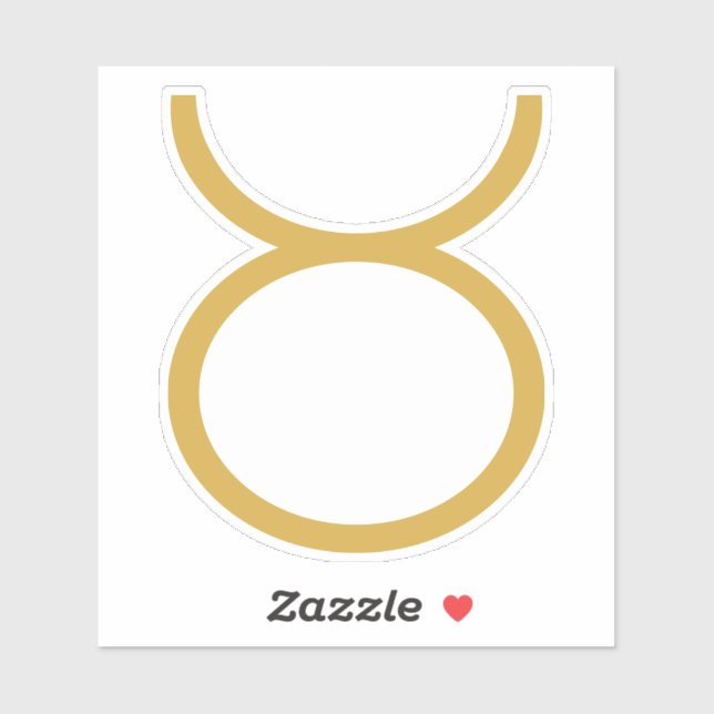 Taurus Zodiac Sign Aufkleber (Blatt)