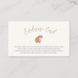 Taurus Zodiac Sign Baby Duschekarte Begleitkarte