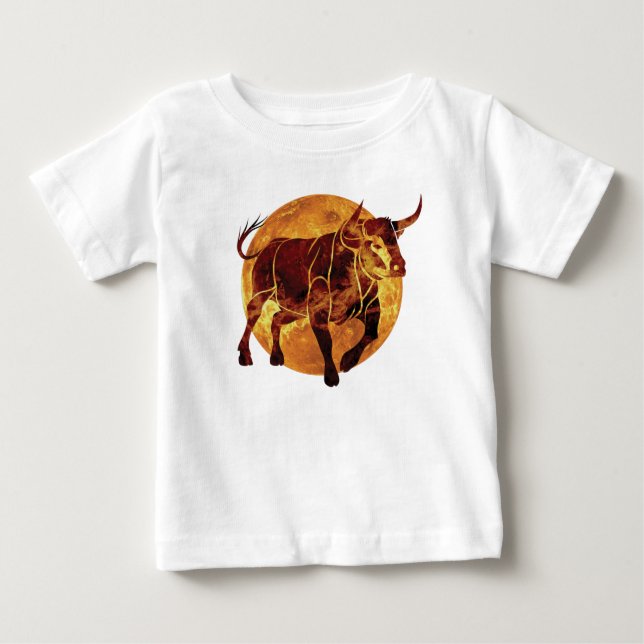 Taurus Zodiac Sign Baby T-shirt (Vorderseite)