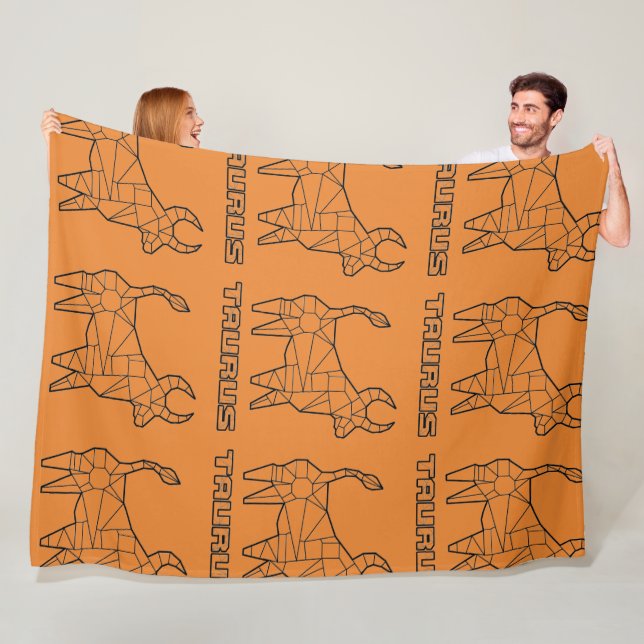 Taurus Zodiac Sign Blanket (Transparent) Fleecedecke (Beispiel)