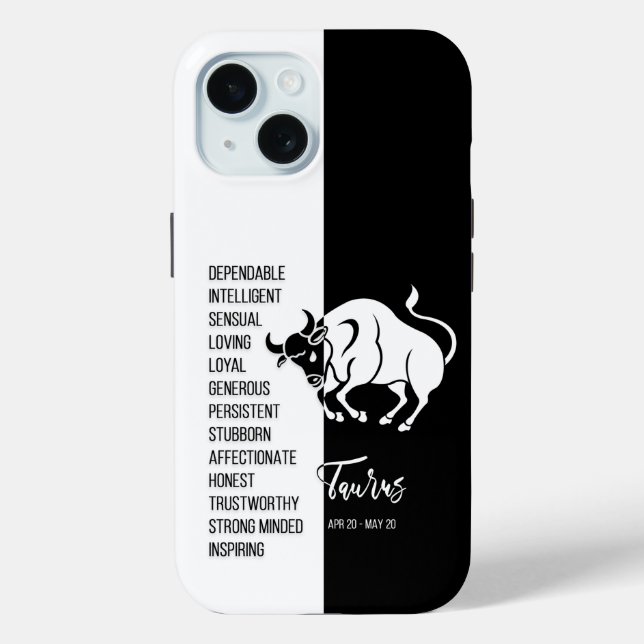 Taurus Zodiac Sign Case-Mate iPhone Hülle (Rückseite)