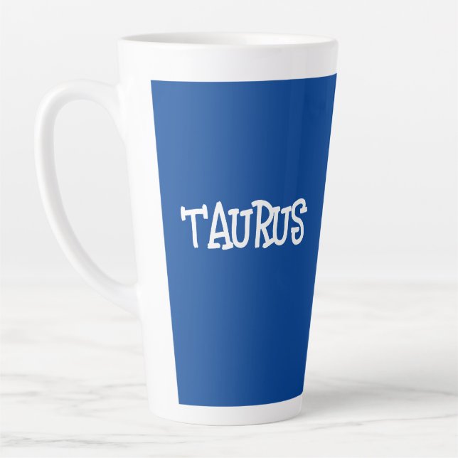 TAURUS ZODIAC SIGN COFFEE Latte Mug Milchtasse (Links)