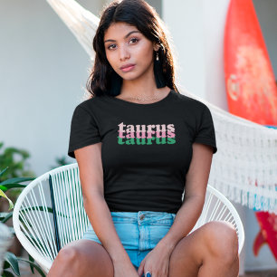 Taurus Zodiac Sign Farbe des grünen Powers T-Shirt