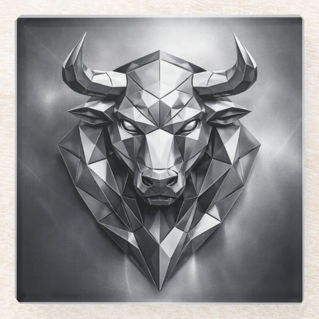 taurus zodiac sign glasuntersetzer (Vorderseite)