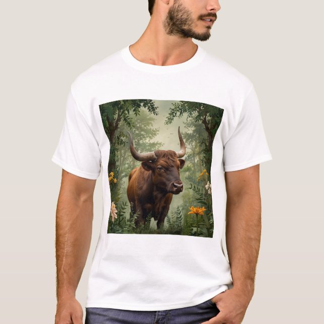 Taurus Zodiac Sign | Grundriss des Stiers T-Shirt (Vorderseite)
