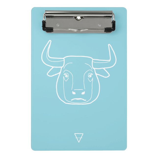 Taurus Zodiac Sign - Mini Klemmbrett (Vorderseite)