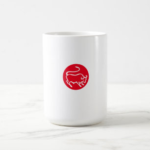 Taurus Zodiac Sign Modernes, Minimalistisches Schl Kaffeetasse