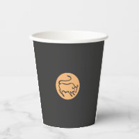 Taurus Zodiac Sign Modernes, Minimalistisches Schl