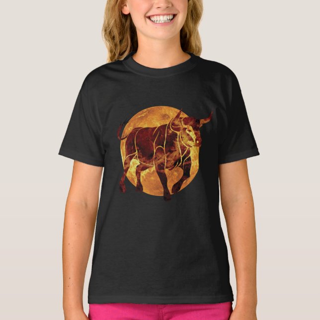 Taurus Zodiac Sign T-Shirt (Vorderseite)