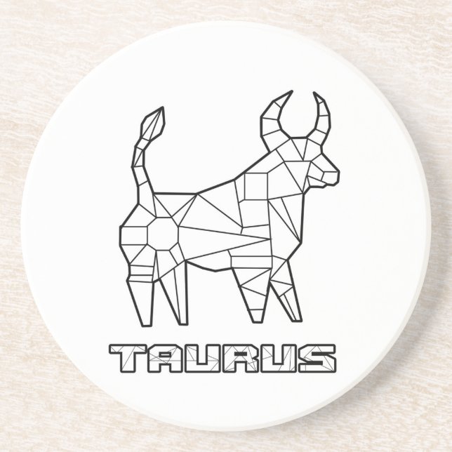 Taurus Zodiac Sign Untersetzer (Vorne)