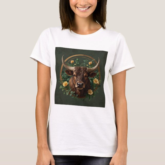 Taurus Zodiac Sign | Zuverlässige Personen T-Shirt (Vorderseite)