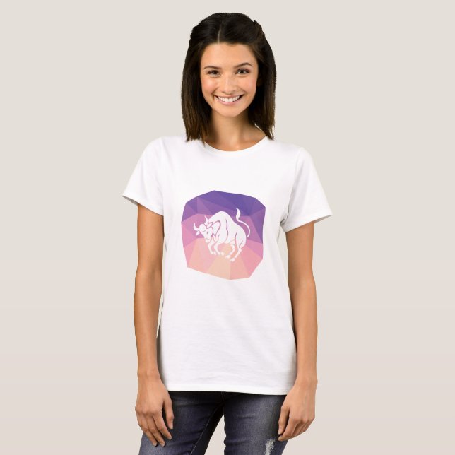Taurus zodiac signa modern bull T-Shirt (Vorne ganz)
