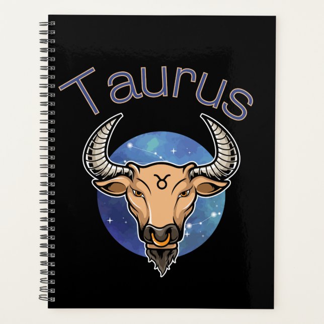 Taurus Zodiac Signature Calendar Planer (Vorderseite)