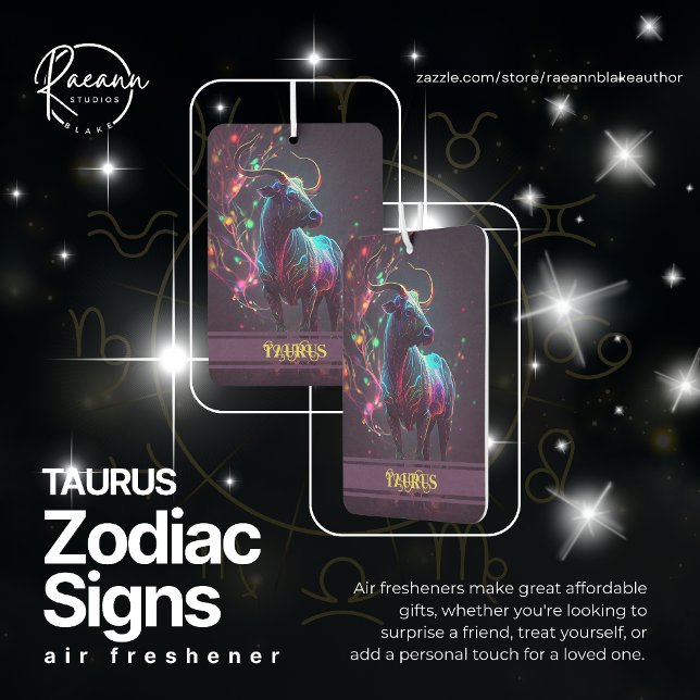 Taurus Zodiac Signs Celestial Air Freshener Autolufterfrischer (Von Creator hochgeladen)