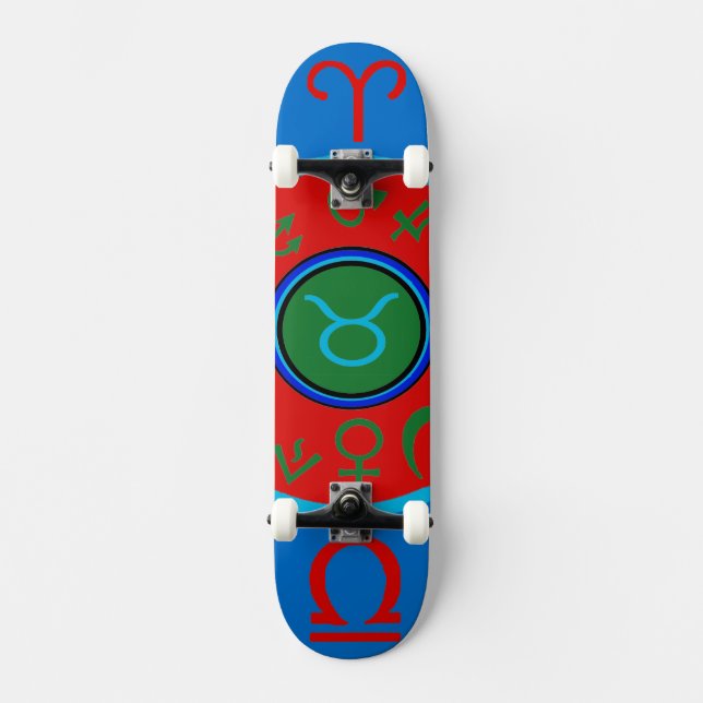 Taurus Zodiac Skateboard (Vorderseite)