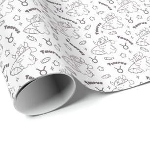 Taurus Zodiac Slumber - Schlampe, Sonne & Sterne Geschenkpapier