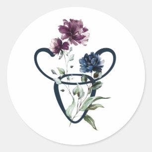 Taurus Zodiac Star Sign Runder Aufkleber