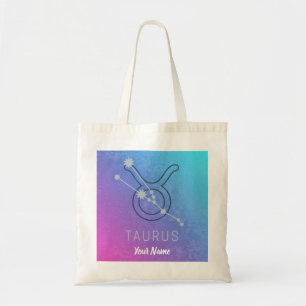 Taurus Zodiac Star Sign Wassercolor Horoskop Tragetasche