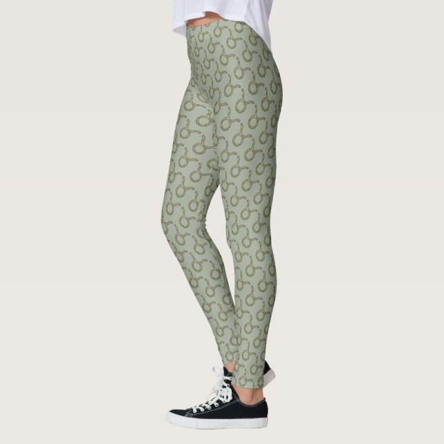 Taurus Zodiac Symbol Element von Kenneth Yoncich Leggings (Links)