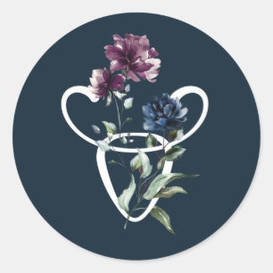 Taurus Zodiac Symbol Runder Aufkleber