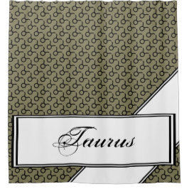 Taurus Zodiac Symbol Standard von Kenneth Yoncich Duschvorhang