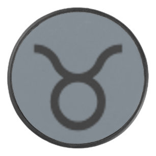 Taurus Zodiac Symbol Standard von Kenneth Yoncich Eishockey Puck