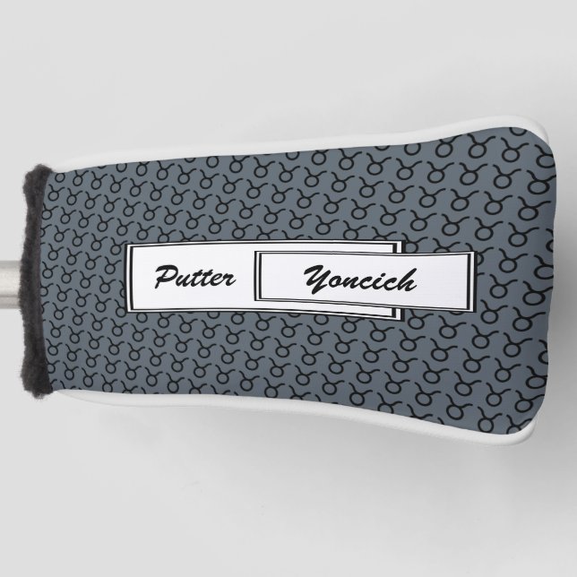 Taurus Zodiac Symbol Standard von Kenneth Yoncich Golf Headcover (Vorderseite)