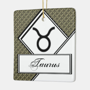 Taurus Zodiac Symbol Standard von Kenneth Yoncich Keramikornament