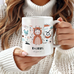 Taurus Zodiac Tasse, Niedliche Taurus Tasse, Horos Kaffeetasse