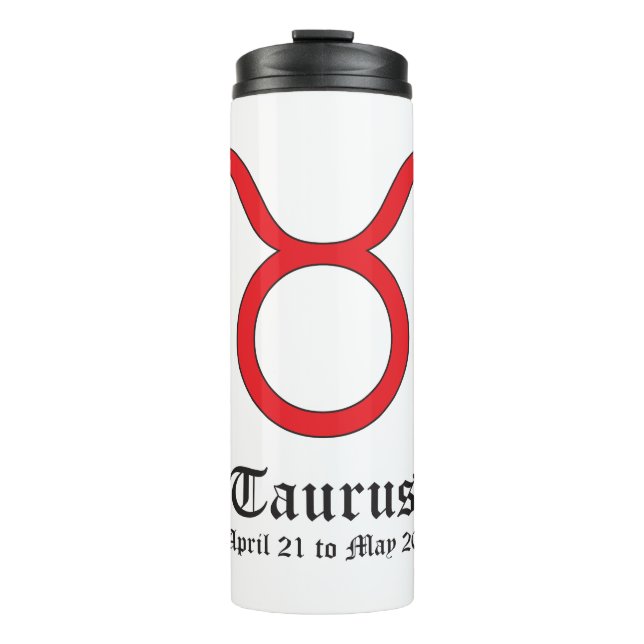 Taurus zodiac thermosbecher (Vorderseite)