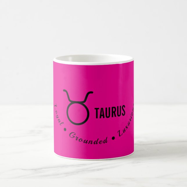 Taurus Zodiac Traits Minimal Astrology Kaffeetasse (Mittel)