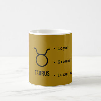 Taurus Zodiac Traits Minimal Astrology Kaffeetasse