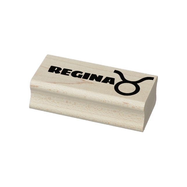 Taurus Zodiac Unterzeichen Cooler Personalisierter Gummistempel (Stempel)