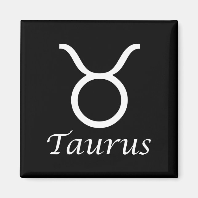 'Taurus' Zodiac-Zeichen Magnet (Vorne)