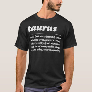 Taurus ZodiacHumore Geschenkdesign T-Shirt