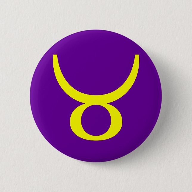 TAURUS, ZODIAKALES ZEICHEN BUTTON (Vorderseite)