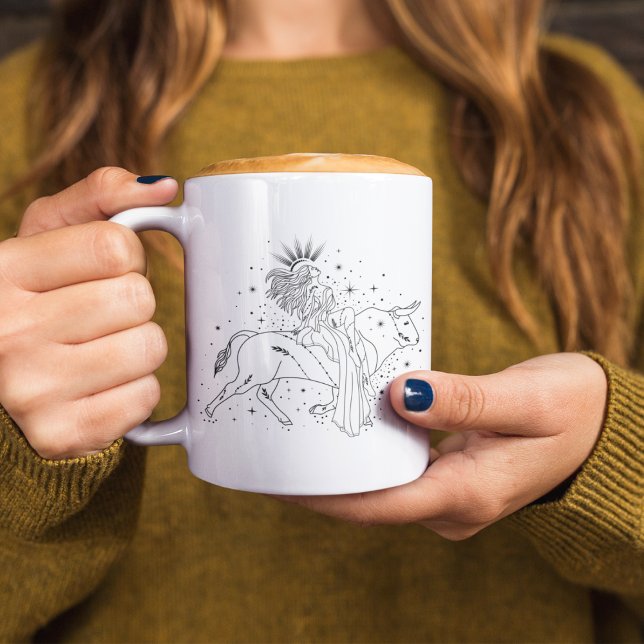 TaurusGirl 15oz Black Rim Tasse (Von Creator hochgeladen)