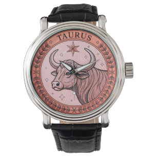 Tauruszeichen des Zodiaks Armbanduhr