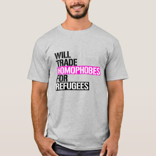 Tausche Homophobe gegen Flüchtlinge T-Shirt