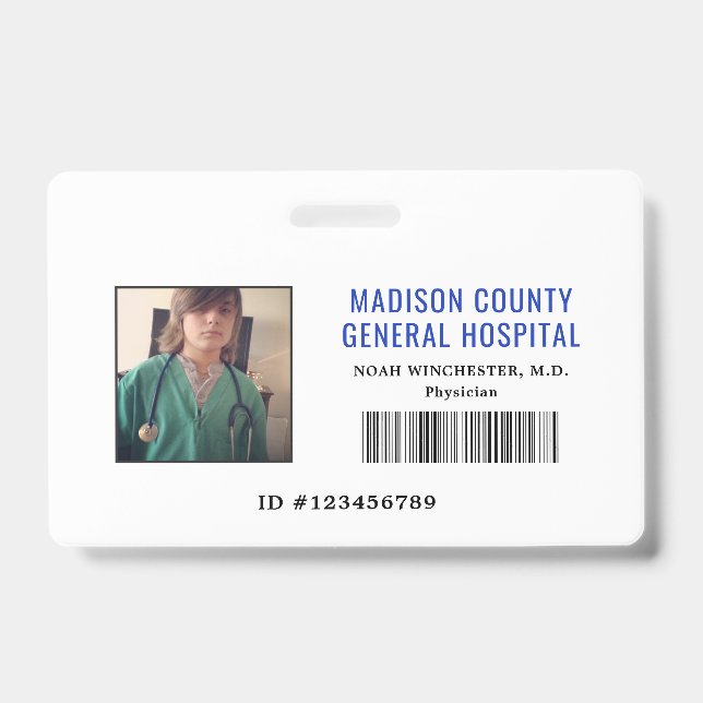 Täuschen Sie Abzeichen Spiel-Doktor-ID vor Ausweis (Vorderseite)