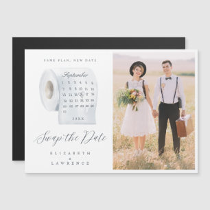 Tauschen Sie den Kalender und das Foto für das Rol Magnetkarte