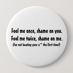 Täuschen Sie mich einmal… Button