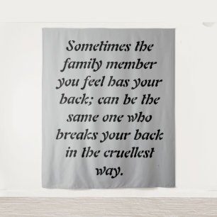 Täuschende Krawatte: Der Schmerz des Verräters inn Wandteppich