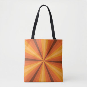 Täuschende Orangefarbene All-Over-Print-Tasche