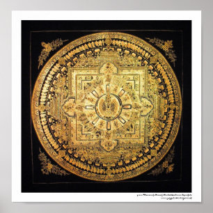 Tausend Armed Avalokiteshvara Mandala Poster